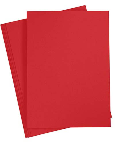 CARTULINA A4 ROJA PQX100 BX3000